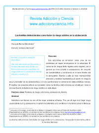 Las familias disfuncionales como factor de riesgo adictivo en la adolescencia